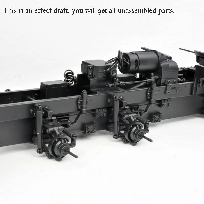 CROSS 1/12 RC Off Road Car Military Truck BC8A Mammoth 8*8 KIT W/ Motor Light System Unassembled Gifts for Boys Model TH11099 5