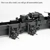 CROSS 1/12 RC Off Road Car Military Truck BC8A Mammoth 8*8 KIT W/ Motor Light System Unassembled Gifts for Boys Model TH11099 5