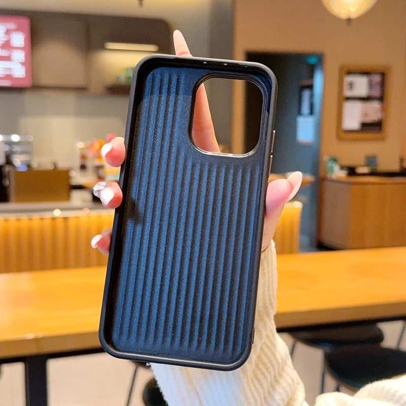 Solid Color Magnetic Ring Shockproof & Fingerprint-Resistant Phone Case