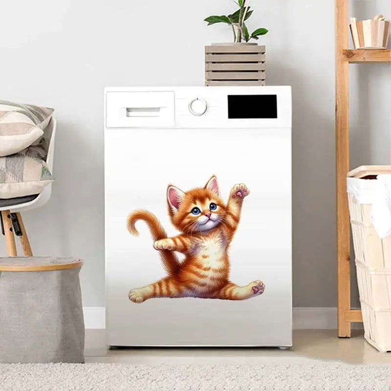 Yoga Cat Wall Sticker Removable Home Decoration Stickers for Bedroom Kitchen Living Room Walls Decor Car Decals S242 wall stickers wall sticker