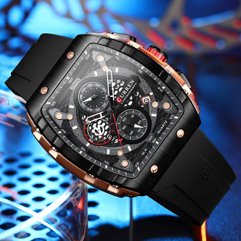 Orologio Da Polso Uomo Curren Cronografo Militare