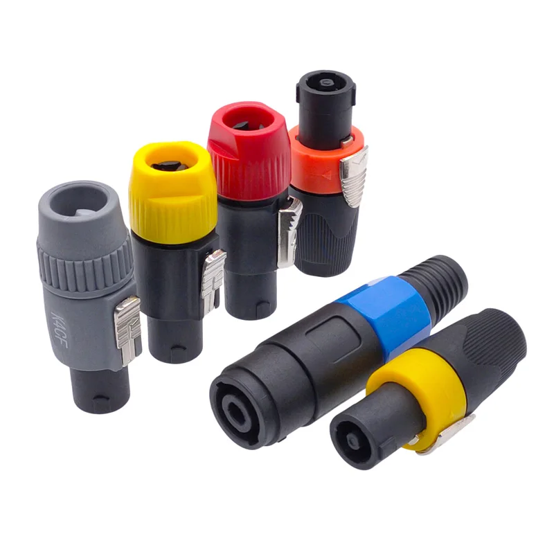 Speakon Connectors Pole Male Plug Audio Speaker Powercon