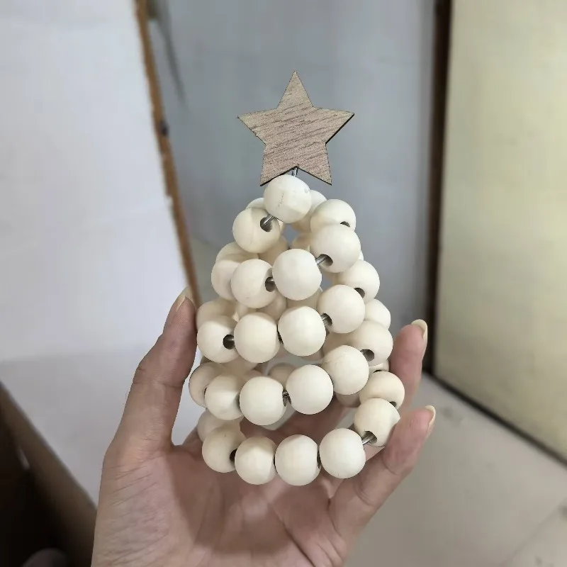 Nordic Ins Style Wooden Christmas Tree Decorative Tabletop Ornament – Convenient and Practical Home Decor Creative Interesting