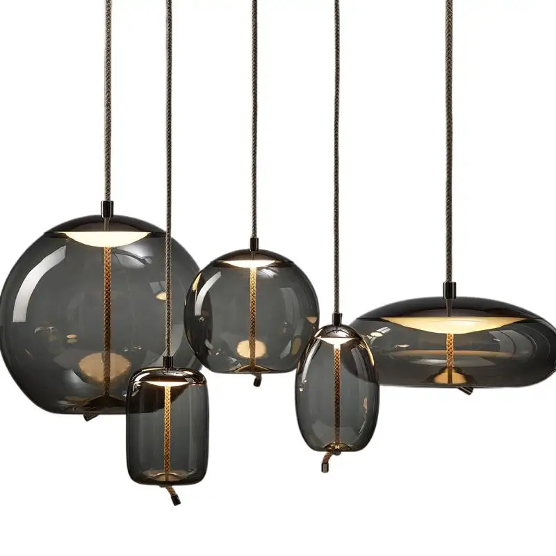 

Restaurant Droplight Contemporary Fashion Single Head Bar Bedside Glass Cdelier