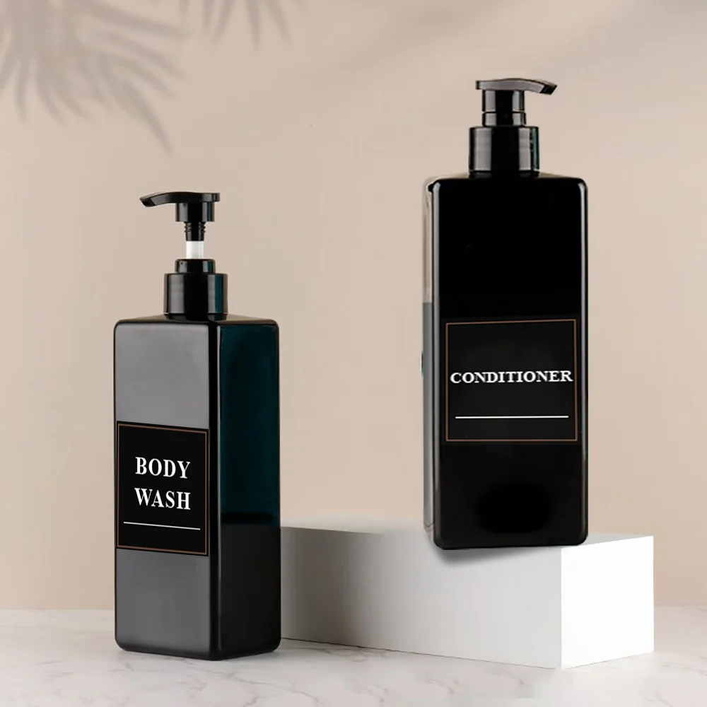 Soap Bottle Liquid Soap Dispenser 17.6 UK FL OZ Refillable Empty Shampoo Conditioner Container for Bathroom Supplies