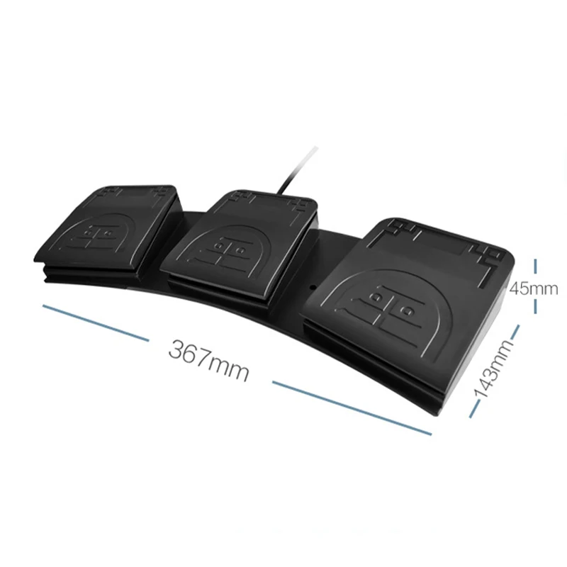 Usb Foot Triple Switch Controller Key Teclado Personalizado Mouse Pedal de Jogos para Dispositivos Médicos Instrumentos Computadores Escritório - Imagem 5