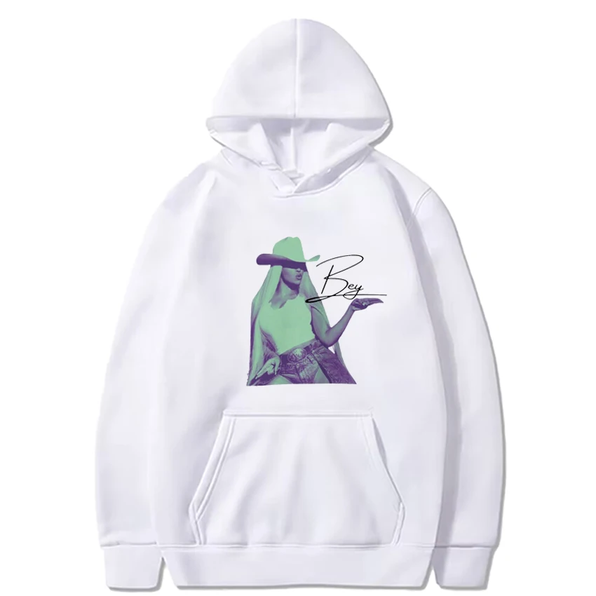 Hot Singer Beyonce 90s music print black Hoodie Men Women vintage Casual Loose Sweatshirt Unisex Fleece Long sleeve pullovers
