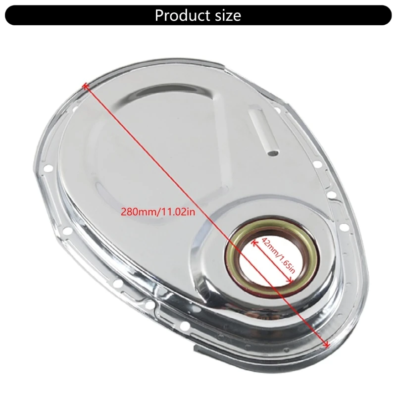 High Durability Timing Chain Cover With Gaskets & Bolts For 327 350 383 Engines Maintenance Hardware Leakproof