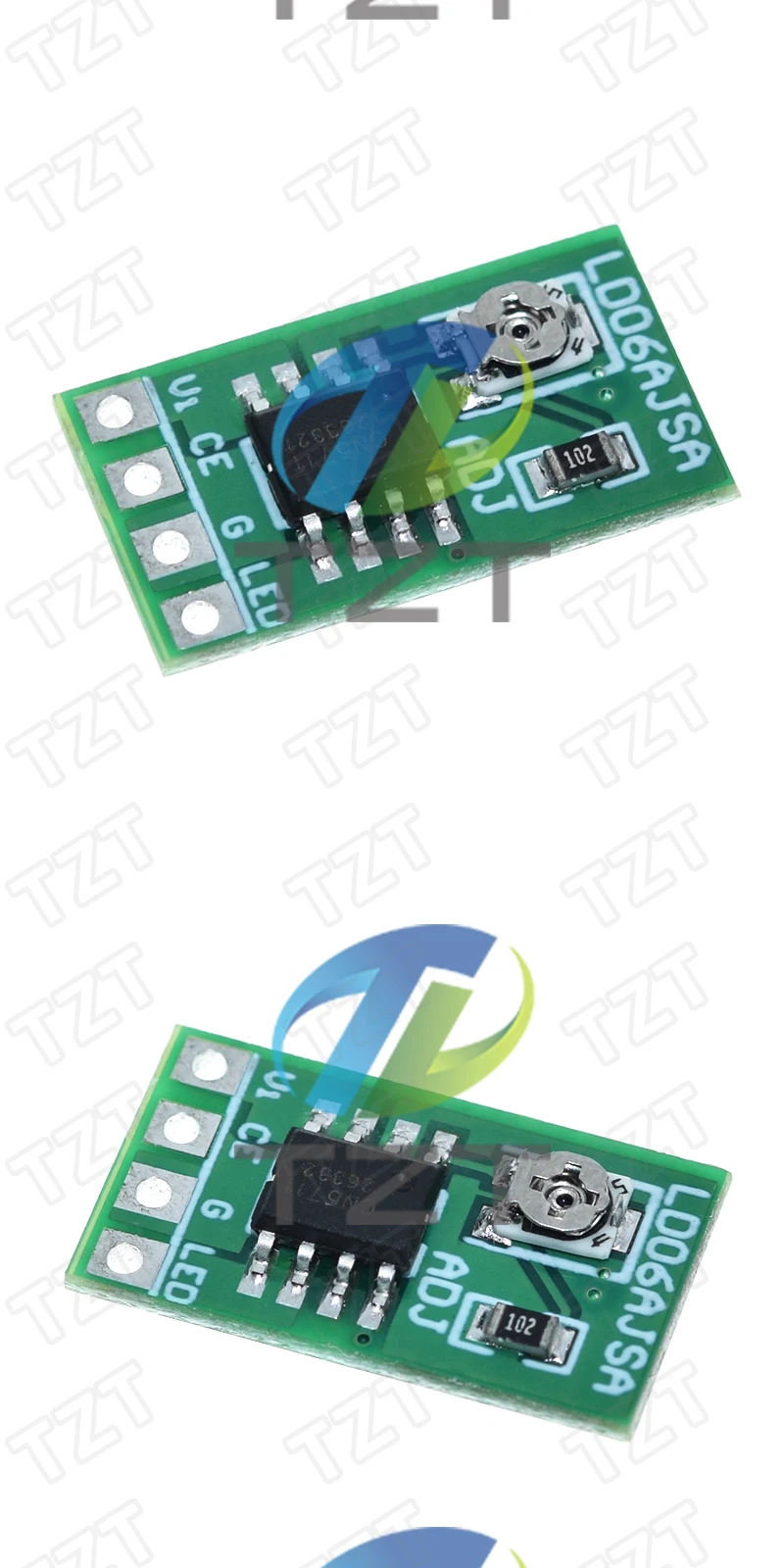 DIYTZT 1/5/10PCS 30-1500MA Einstellbare Konstantstrom LED treiber DC 3,3 V 3,7 V 4,2 V 5V PWM control board buck power Modul – Detail 5