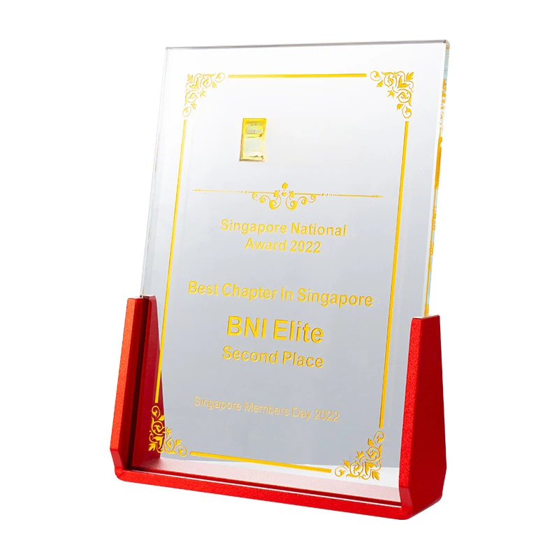 Customized High-end Crystal Trophy, Creative Medal Employee Annual Meeting Anniversary Celebration Souvenir Home Decoration, 1Pc