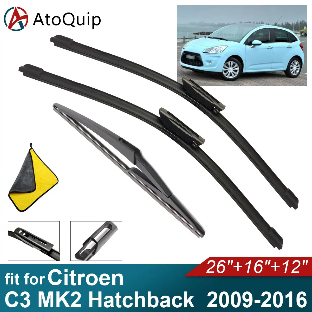

Задние щетки стеклоочистителя для Citroen C3 MK2