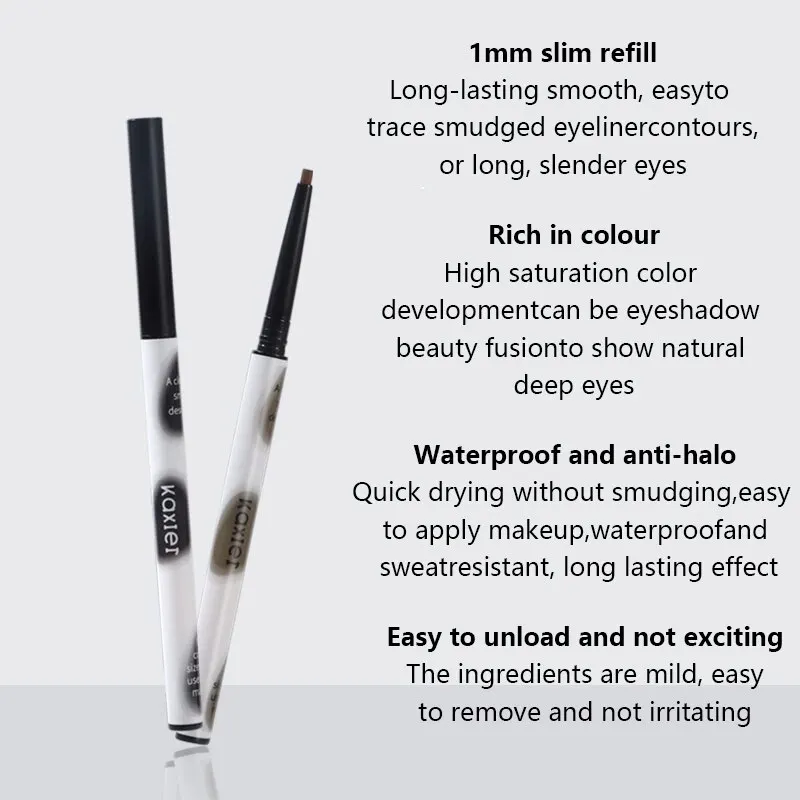 Liquid Eyeliner Eye Liner Gel Long-lasting Waterproof Sweat Resistant and Non-smudging Color Developing Student Novice Liquid Eyeliner Makeup