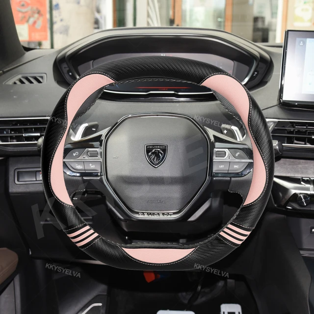 Per il nuovo Peugeot 208 e208 2020 2021 2022 coprivolante per Auto carino  in pelle PU donna nuove ragazze accessori per Auto interni - AliExpress