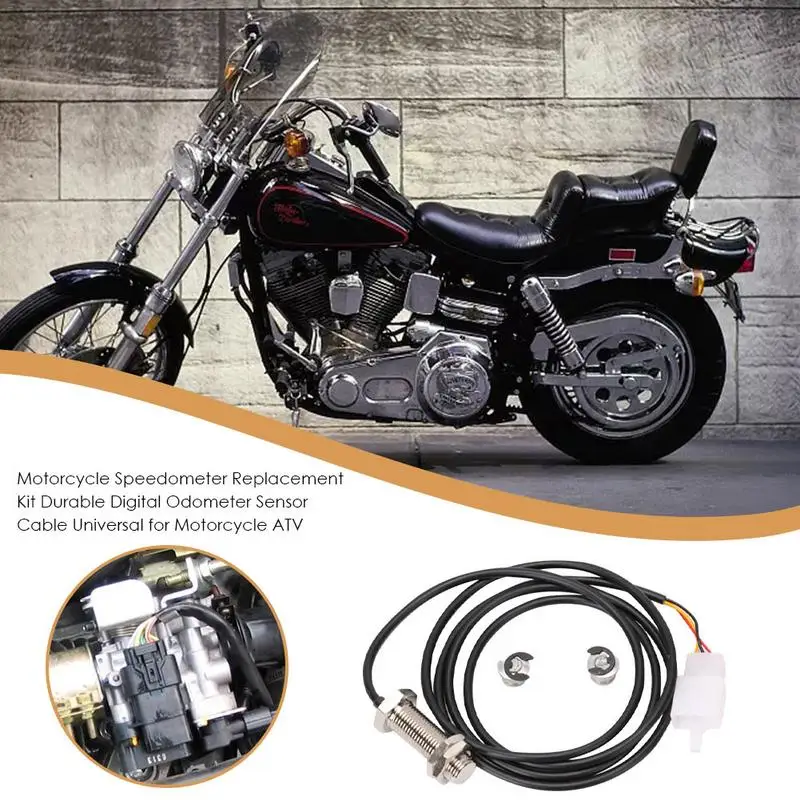 Motorcycle Speedometer Car Gauge Speedometer Sensor Cable Odometer Sensor Cable With 2 Magnets For ATV Scooter Motorcycles Digital Odometer Speedometer Tachometer 3 Pins motorcycle speedometer,car gauge,speedometer sensor cable
