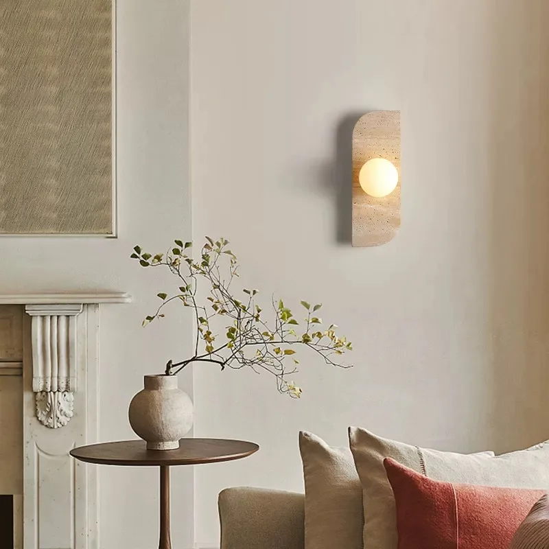 Japanese Style Wasabi Bedroom Bedside Sconce Wall Lamp Modern Simple Creamy Wind Entrance Stairway Corridor Aisle Study Foyer