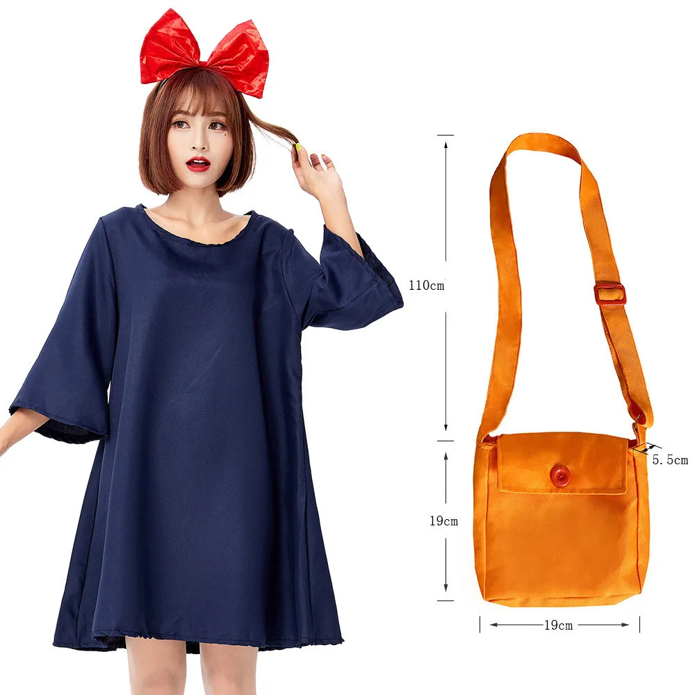 

Kiki's Delivery Service Kiki Exported To Japan Halloween cosplay Costumes for Adults Kawaii Minimalist Japanese Witch Clothes