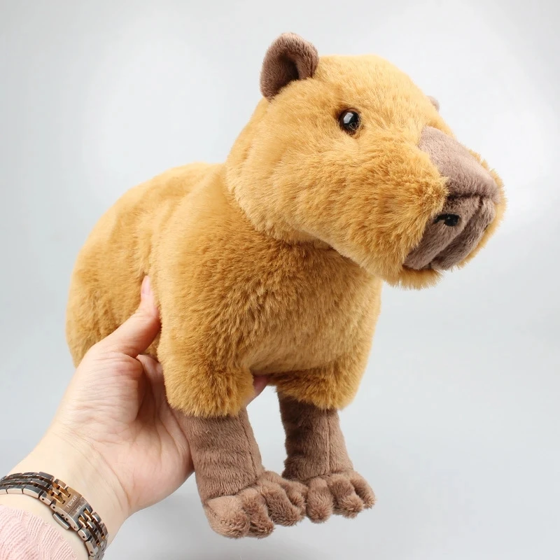 

33cm Simulation Capybara Plush Toy Kawaii Capybara Stuffed Doll Soft Capybara Animal Doll for Children Girls Toy