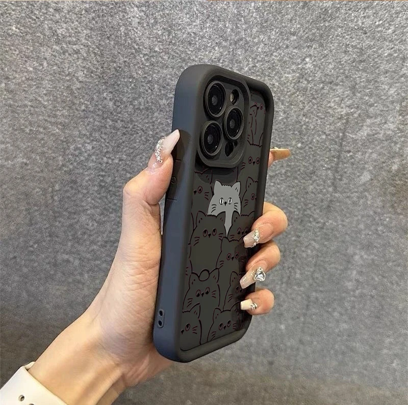 Cute Cat Soft Silicone Phone Case Cover