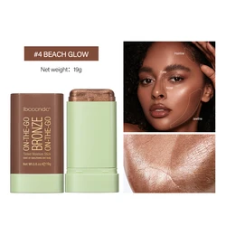 Transformative Blush Stick: Waterproof, High - Color Cream for Brightening and Radiance (4 BEACH GLOW)