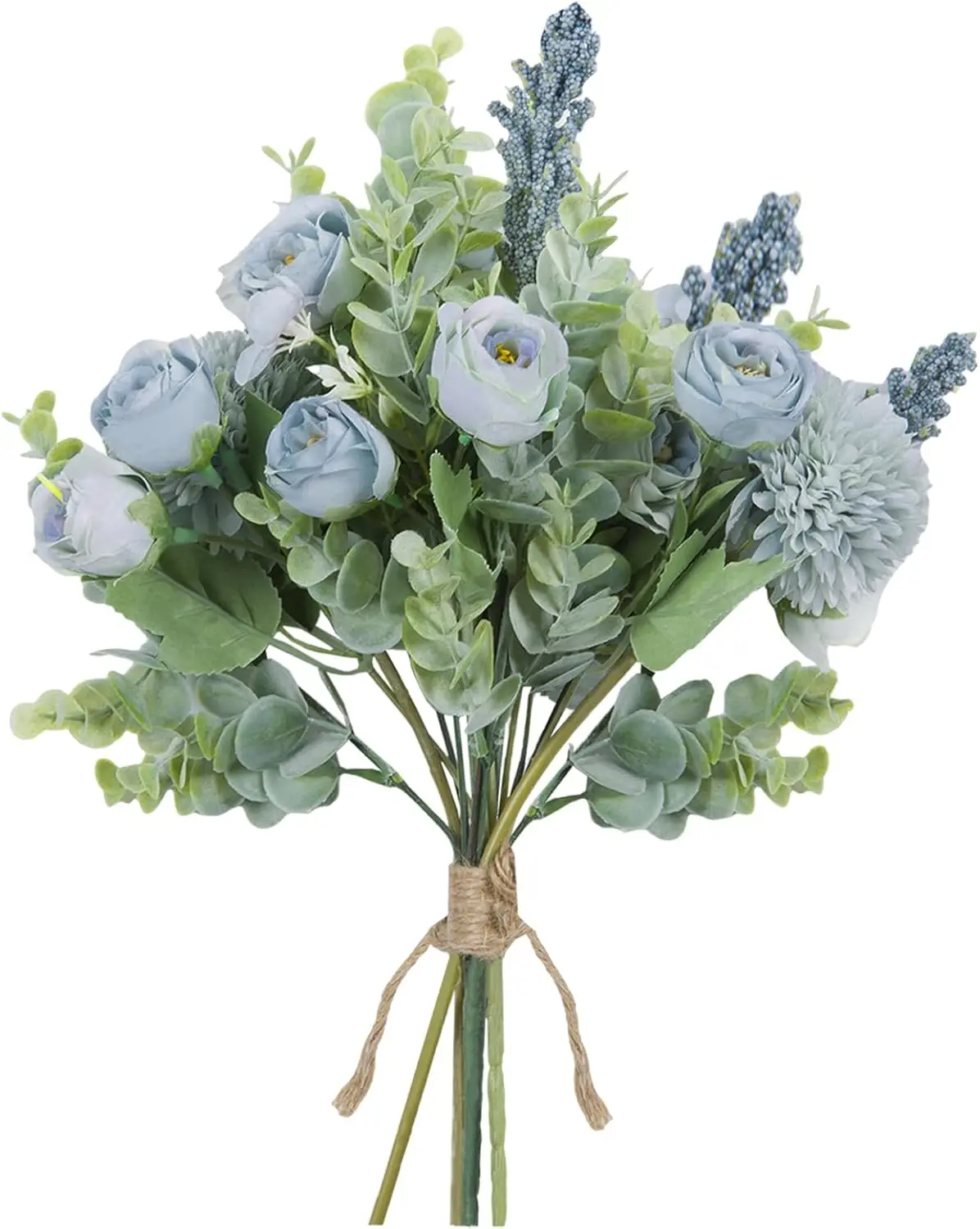 Pfingstrose Rose künstliche Blumen Hochzeit Dekor Eukalyptus Braut hält Blumenstrauß Weihnachtsfeier arrangieren Seide Kunststoff gefälschte Blumen
