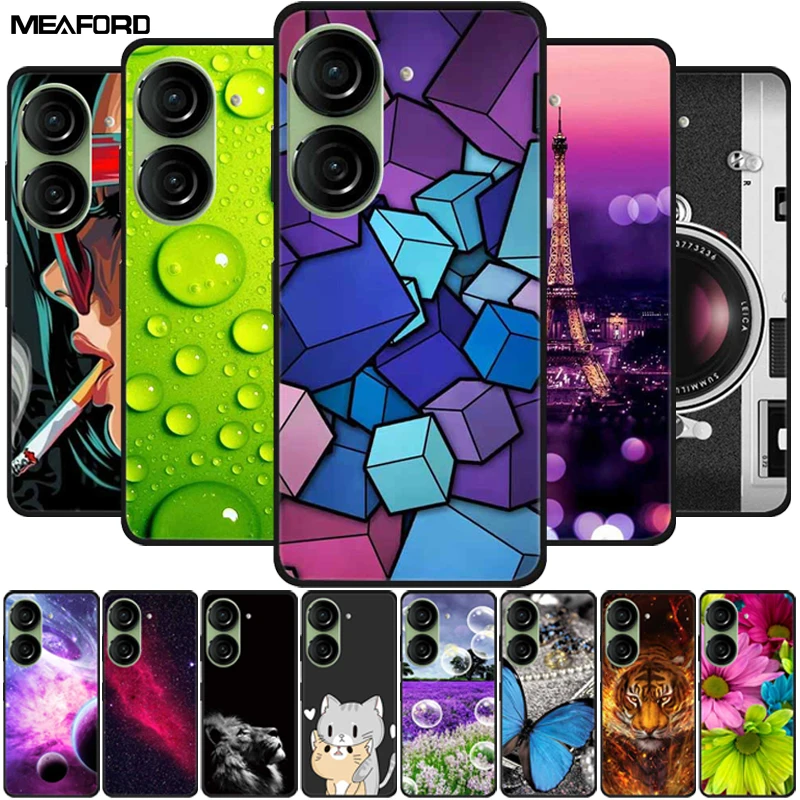 Per Asus Zenfone 10 Custodia Cover Asus Zenfone 10 Capa Telefono Paraurti Posteriore Colore Antiurto Fundas Asus Zenfone 10 5G Cover 5.92"