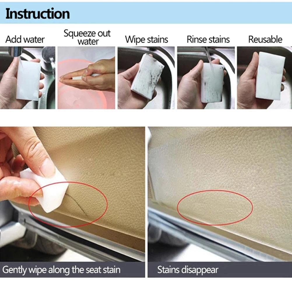

1PCS Melamine Sponge Magic Sponge Eraser Melamine Sponge Cleaner Cleaning Sponge Foam Stain Remover Car Wash Cleaning