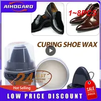 1~8PCS Multi-functional White/Black Shoe Polish Colorless Light Shoes Rub Leather Cleaning Cleaner Shoes Brush Care Sponge Wax 1