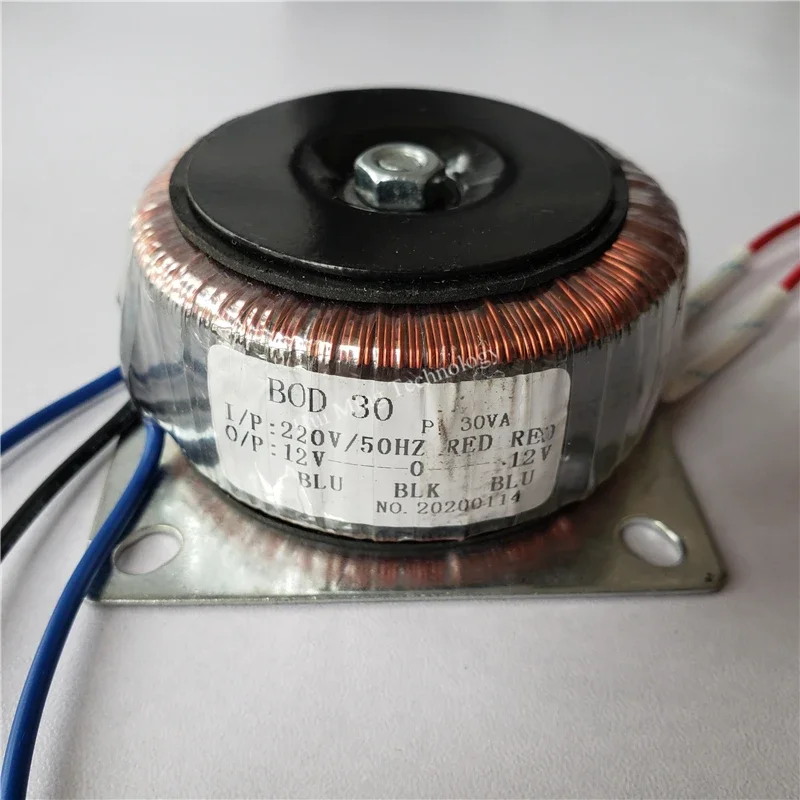 30W Ring Transformer 220V To 12V-0-12V Isolation Transformer Toroidal 24V 15V-0-15V Copper Audio Amplifier Power Supply power supply power transformer