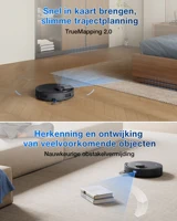 Aspirateur robot ECOVACS DEEBOT T30e Omni avec fonction serpillière, robot de nettoyage OZMO Turbo 2.0 25 000 Pa, brosse principale triple V anti-emmêlement Zero Tangle 3.0, station de base Omni, 45 ° C Séchage rapide, 5