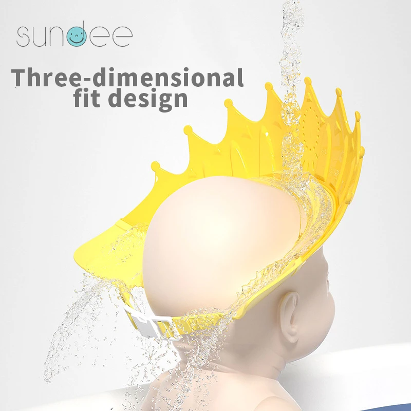 Baby Shower Cap Adjustable Hair Wash Hat for Kids Infant Bath Hat Head Cover for Protection Eyes and Ears Toddler Shampoo Shield