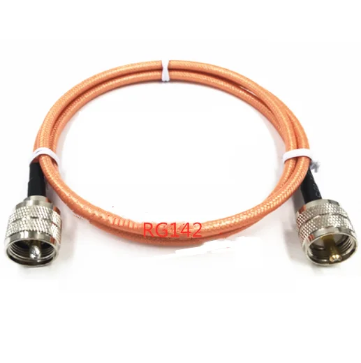 신상품 맞춤 제작 RG142 UHF PL259 SO239 수 플러그 UHF 수 커넥..