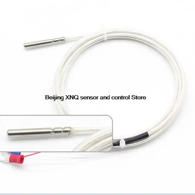 Stainless steel three wire waterproof pt100 temperature sensor pt1000 probe thermal resistance temperature Shielded cable