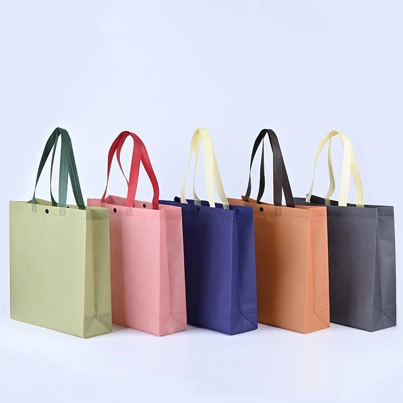 StoBag 25pcs Non-woven Tote Bags Shopping Shoulder Fabric Eco Woman Storage Reusable Portable Pouches Custom Logo(Extra Fee) 3