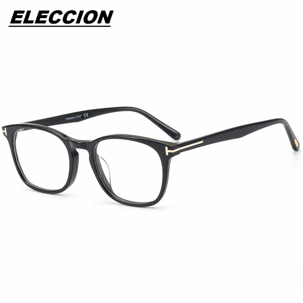 

ELECCION Acetate Eyeglass Frames Women Vintage Myopic Optics Glasses Frame Men Prescription Spectacles TF5505