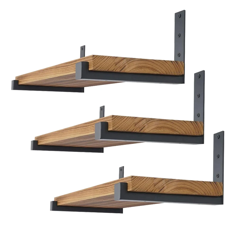 2Pcs Thicked Wall Mounted Shelf Support Bracket Wall Shelve Metal Shelf