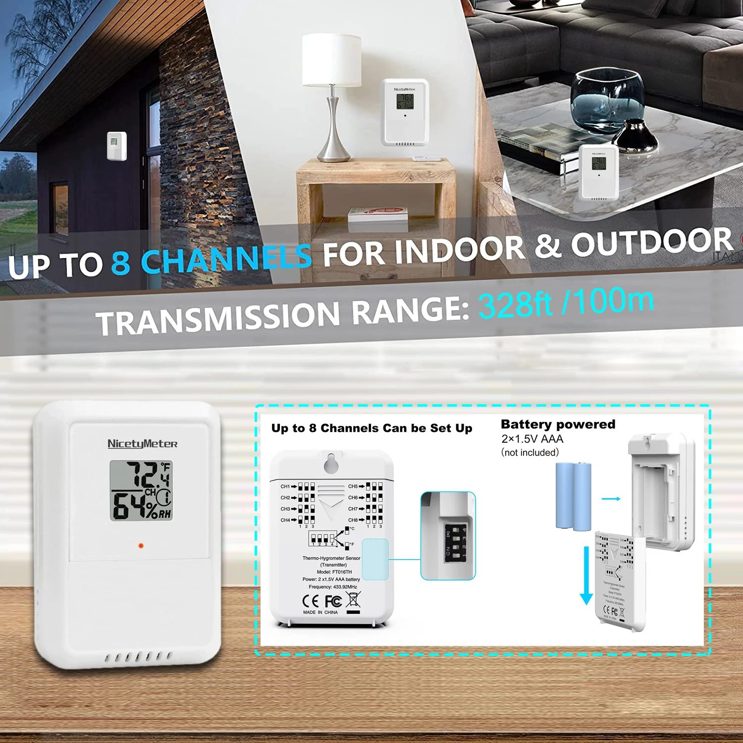 Station météo wifi, station météo sans fil avec grand écran de 10,2 pouces, station  météo sans fil intérieure et extérieure avec pluviomètre et vitesse du  vent, usée météo, anémomètre, prodige - K&F Concept