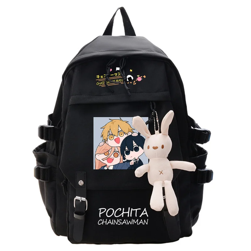 Anime Makima Angel Devil Denji Pochit Backpack Student School Book Bag Mochila Men Boy Shoulder Bags Casual Travel Bags