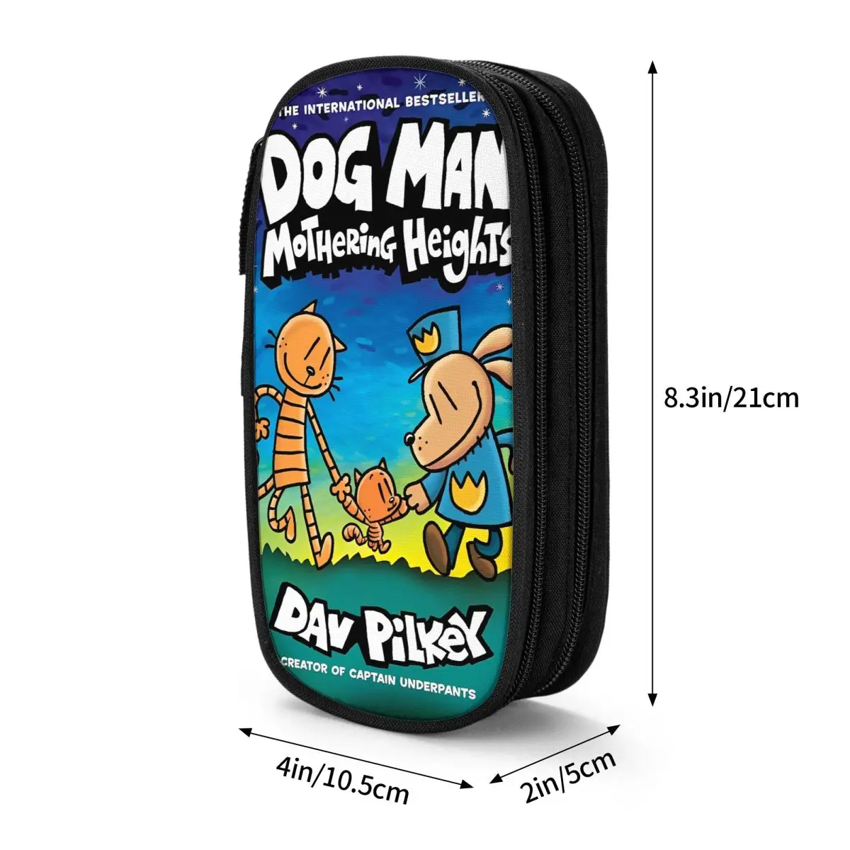 Lovely Dog Man Dogman Movie Comic Pencil Cases Cartoon Animal Pencilcases Pen Holder Kids Bags School Supplies Zipper Stationery 6
