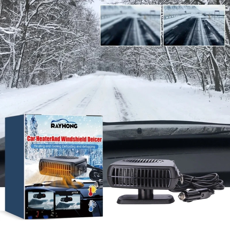 

Upgraded Car Heater Snow Deicer Melting Snow Deicer Convenient & Safe Heating Solution Car Defogger for Winter Driving