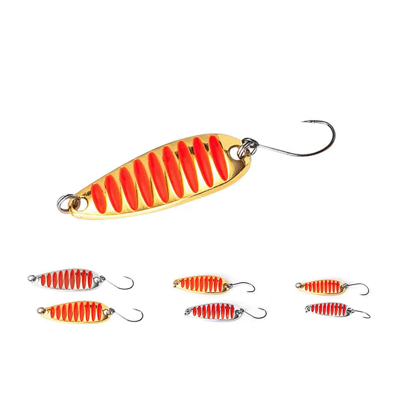 2.5g 3.5g 5g Spoon Fishing Lures Metal Vibration Spinner Hard Bait Fishing  Tackle Artificial Sequins Bait For Bass Carp