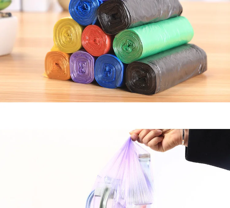 D-GROEE 5 Rolls 100Pcs Disposable Trash Bags Kitchen Garbage Bags