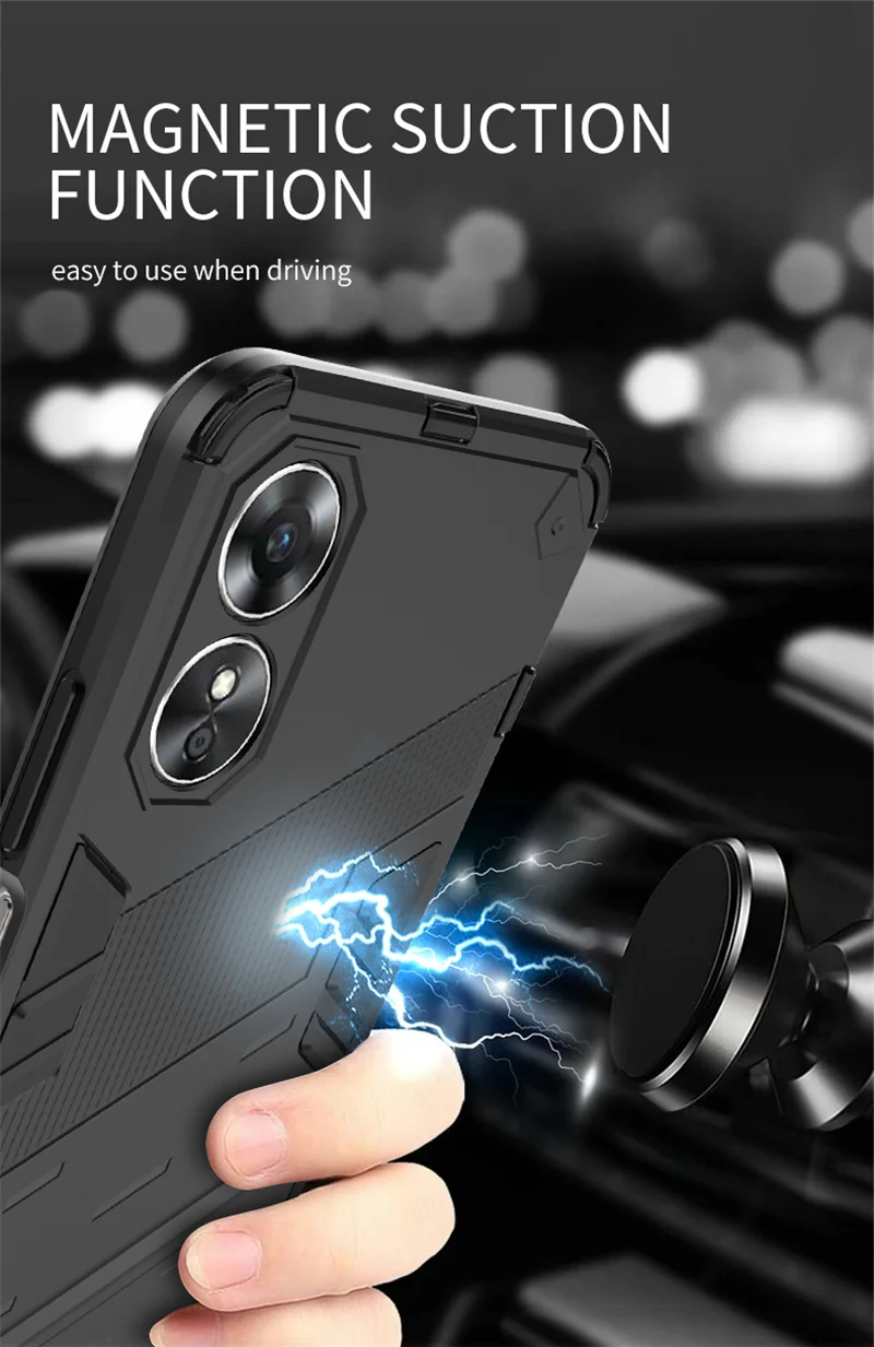 حافظة لهاتف هواوي P60 Pro مضادة للصدمات ومسند حامل...