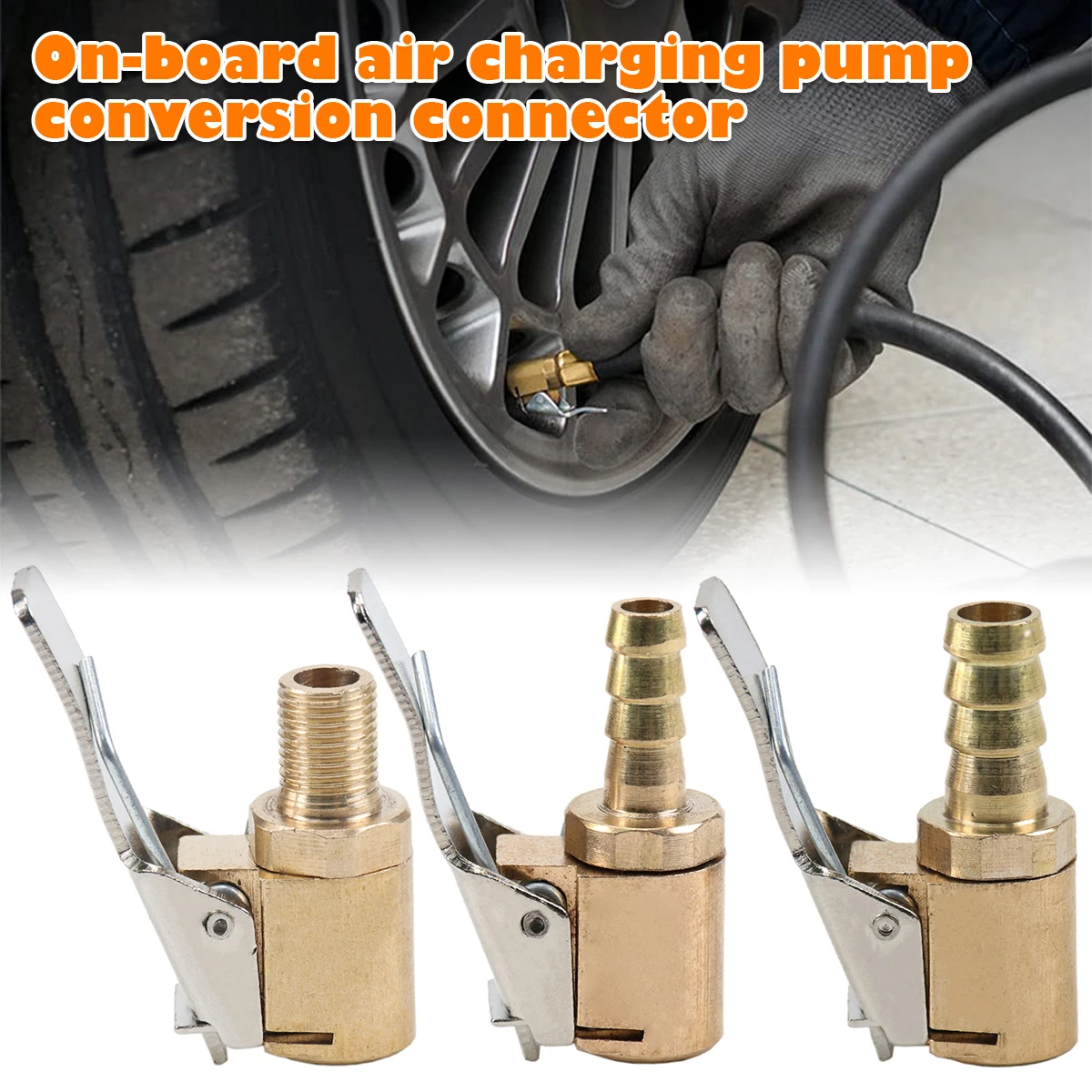 Car Air Pump Thread Nozzle Adapter Tire Air Chucks Car Inflator Valve