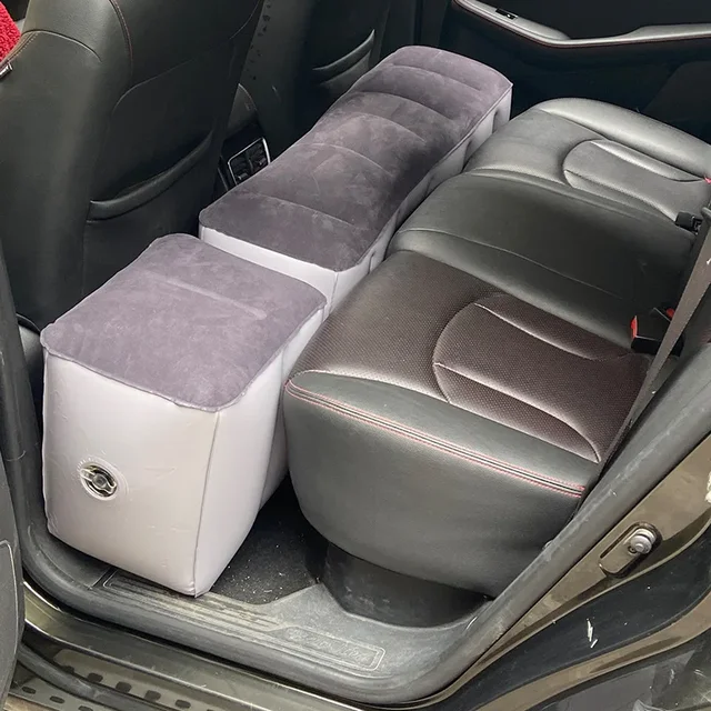 Inflatable Car Bed For Travel Suitable For Sedans Suvs Business Vehicles Rear Seat Sleeping Pad Footrest Filling Pad 3