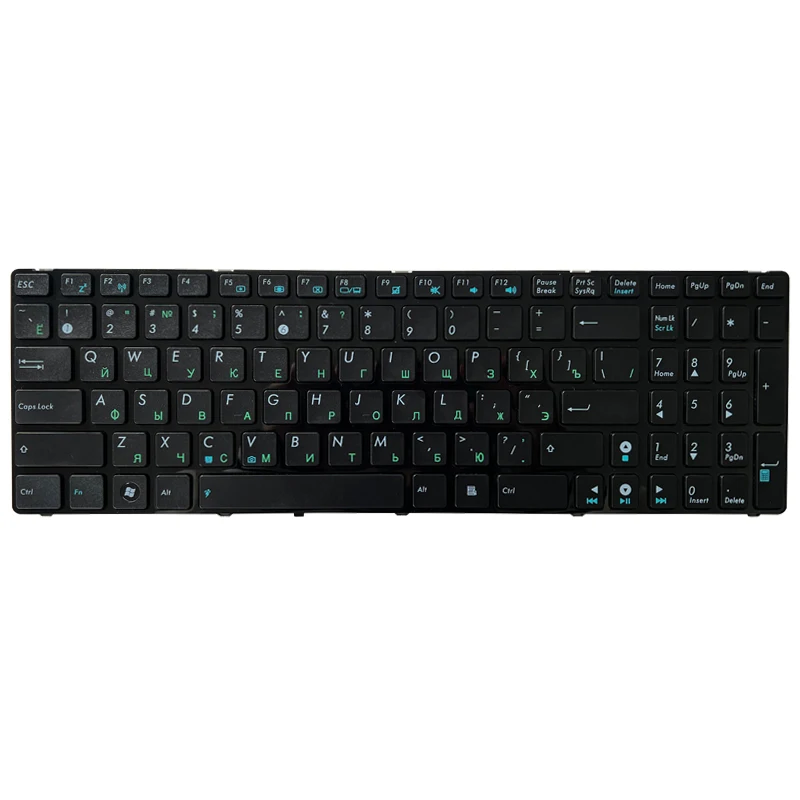 Teclado Russo para Asus Preto Novo K52 K52f K52de K52d K52jb K52jc K52je K52j K52jr K52n A72 A72f A72j N50 N50v - Imagem 4