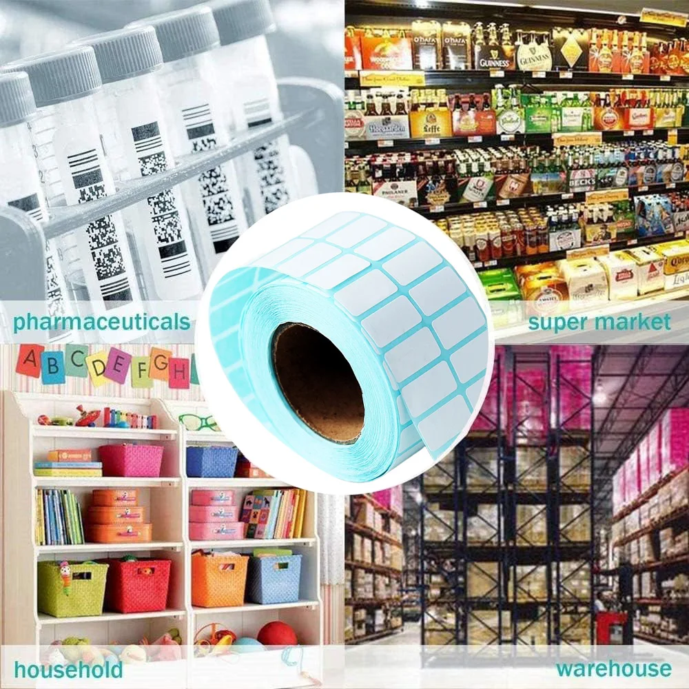 3000PCS Three shapes Classification Storage Distinguish White Label Stickers Blank Self-adhesive Sticker Gift Candy Tags label stickers