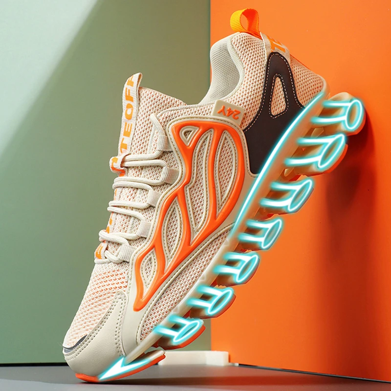 Zapatillas de correr de para hombre, reflectantes para correr, antideslizantes, Zapatillas de | - AliExpress