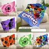 Printed Blanket Picnic Blanket Cartoon Cute Anime Smiling Critters Warm Blanket Soft and Comfortable Home Travel Birthday Gift 1