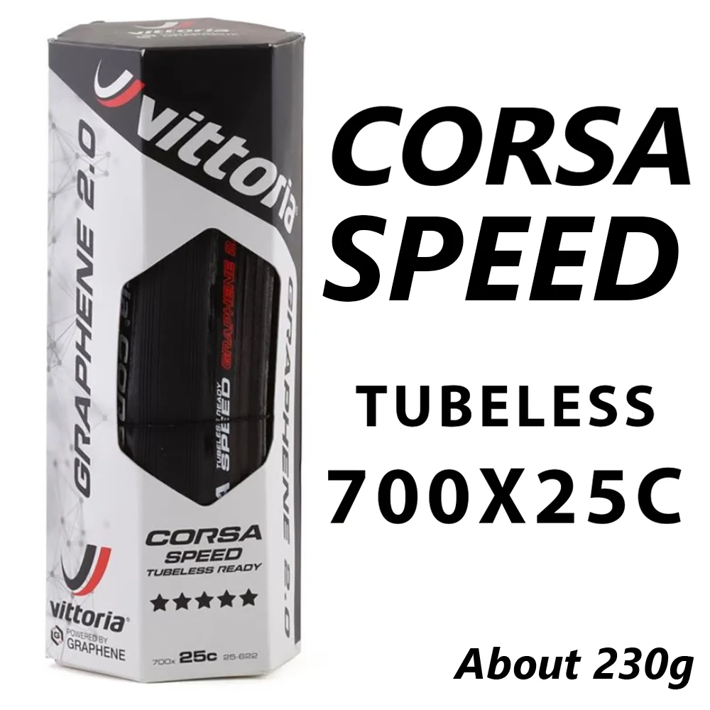 Vittoria Corsa Control SPEED G + TLR 700x25/28c Road Bike Tyre Road  TUBELESS READY Tire