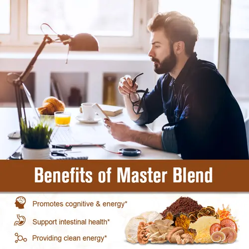 GPGP GreenPeople 226G Lion's Mane Mushroom Coffee with Reishi,Cordyceps &Turkey Tail-Energy,Mental Clarity & Focus,Brain Booster - Image 5